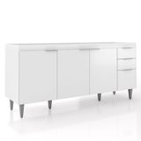 Balcão Para Pia 180cm Sem Tampo Pérola Z34 Branco Mpozenato