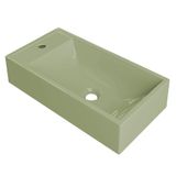 Cuba Pia De Apoio Para Banheiro Retangular 54cm Alva C08 Verde Mpozenato