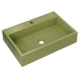 Cuba Pia De Apoio Para Banheiro Retangular 55cm Ivy C08 Verde Mpozenato