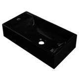 Cuba Pia De Apoio Para Banheiro Retangular 54cm Alva C08 Preto Mpozenato