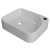 Cuba Pia Para Banheiro Retangular 36cm Jasmin C08 Branco Mpozenato