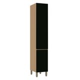 Paneleiro Simples 40cm 2 Portas Slim Luciane Móveis Freijó-preto