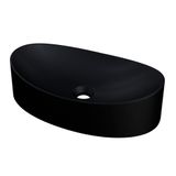 Cuba Pia Para Banheiro Oval Canoa 46cm Tânia C08 Preto Mpozenato