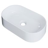 Cuba Pia De Apoio Para Banheiro Oval 43cm Hera C08 Branco Mpozenato
