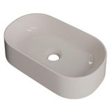 Cuba Pia De Apoio Para Banheiro Oval 43cm Hera C08 Bege Mpozenato