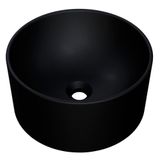 Cuba Pia Para Banheiro Redonda 26cm Celine C08 Preto Mpozenato