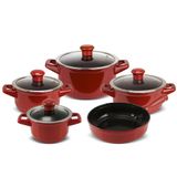 Jogo De Panelas De Cerâmica Smart Duo 5 Peças Pomodoro Ceraflame