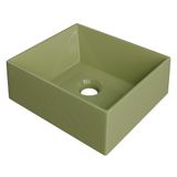Cuba Pia De Apoio Para Banheiro Retangular 30cm Joy C08 Verde Mpozenato