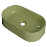 Cuba Pia De Apoio Para Banheiro Oval 43cm Hera C08 Verde Mpozenato