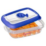 Pote Retangular Plástico Pequeno Baixo 430ml - 717/5 - Sanremo Sanremo
