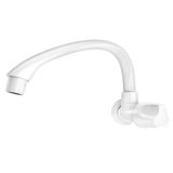 Torneira Para Cozinha De Parede Horizontal Orbe 1/2"-3/4" Branca - 300000473 - Tigre Tigre