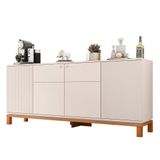 Balcão Buffet Sala De Jantar 179cm Lucca Off Freijó C01 Mpozenato