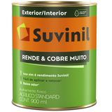 Tinta Acrílica Rende &amp; Cobre Muito Fosco 900ml Branco - 50322194 - Suvinil Suvinil