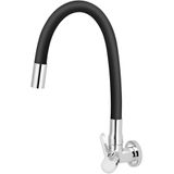 Torneira Para Cozinha Versata Bica Articulada C62 Preta De Parede - Vtp565cwb - Esteves Esteves
