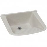 Tanque De Mármore Sintético Simples N°3 Com 54x41cm Travertino - 507814 - A.j.rorato A.j.rorato