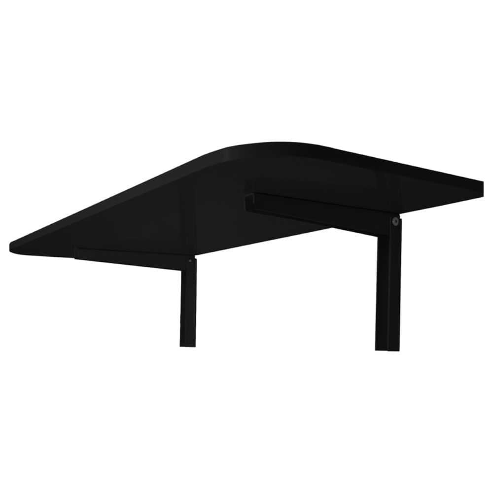 Mesa Dobrável Com Suporte 100 X 50 Cm Preta - Mds-10050-pr - Multivisão Multivisao