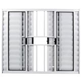 Veneziana De Alumínio Branca 6 Folhas Com Grade 100 X 200 - 588 - Facce Facce