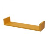 Prateleira em U 90X20cm Amarelo com Suporte Invisível