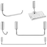 Kit Acessórios Para Banheiro Idea Cromado Com 5 Peças - 00586306 - Docol Docol