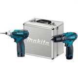 Kit Parafusadeira E Furadeira De Impacto Com 2 Baterias + Carregador E Maleta - Dk1493 - Makita Makita