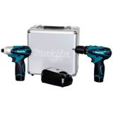 Kit Furadeira Parafusadeira E Parafusadeira De Impacto Bateria Bivolt - Lct204 - Makita Makita