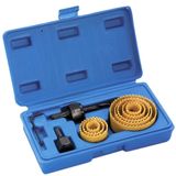Kit De Serras Copo De Aço Cromado 19 A 64mm Com 11 Peças - 8736 - Brasfort Brasfort
