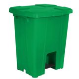 Lixeira Plástica Verde Quadrada Com Pedal 30 Litros - P30vd - Jsn Jsn