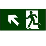 Placa De Pvc Fotoluminescente Auto-adesiva 15x30 Suba A Esquerda - 315 Ae - Sinalize Sinalize