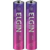 Pilha Palito Aaa Recarregável 900mah Embalagem Com 2 Peças - 91200 - Elgin Elgin
