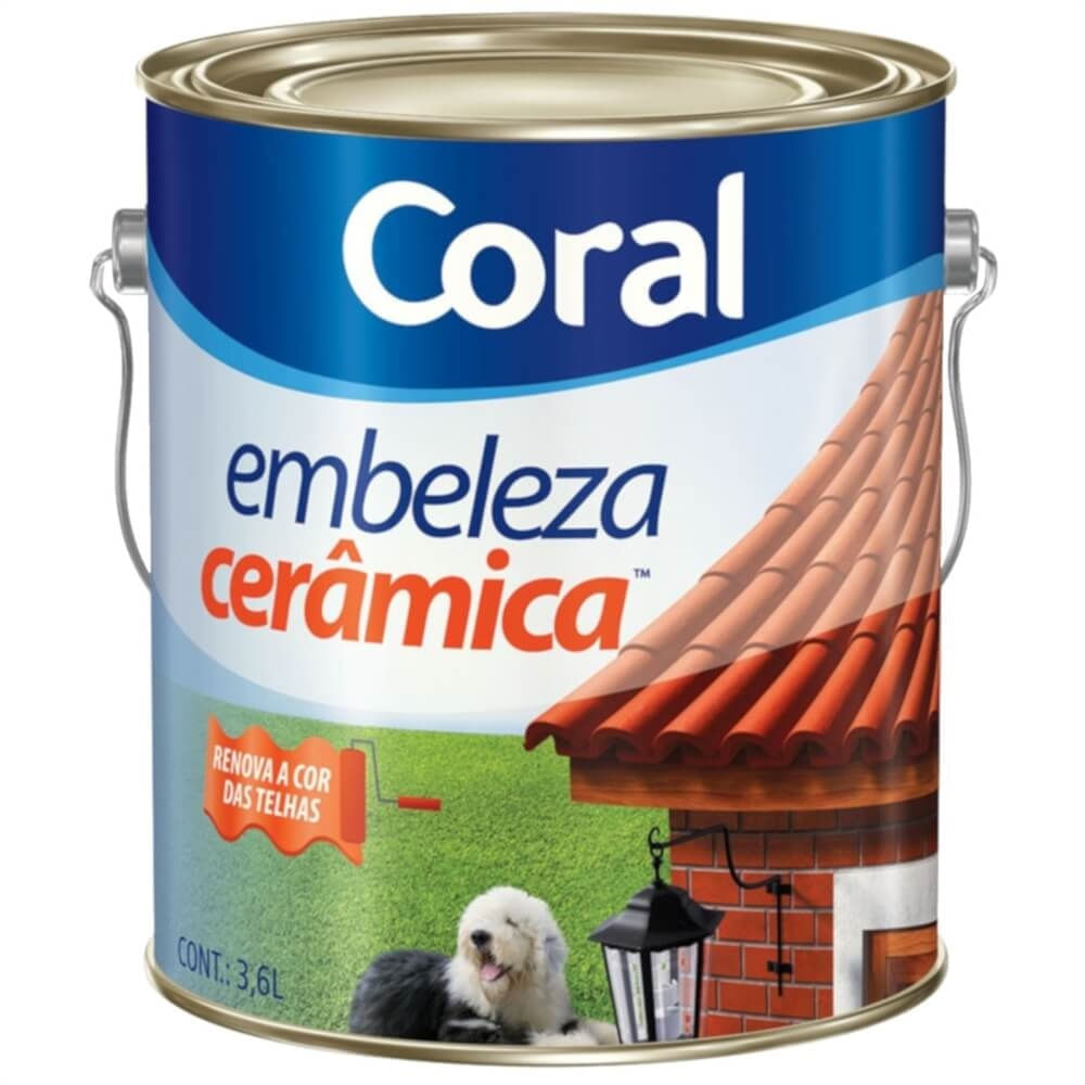 Tinta Embeleza Cerâmica 3,6 Litros - Coral Coral