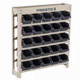 Kit Estante Gaveteiro Organizador 25/3 Preta - 93003 - Presto Presto