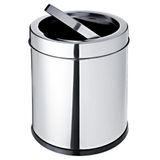 Lixeira Inox Com Tampa Basculante 3,2 Litros - 3032/201 - Brinox Brinox