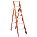Escada De Fibra De Vidro Tesoura E Singela 6 A 9 Degraus - Ets400 - Escafort Escafort