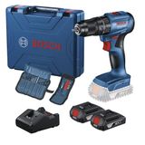 Parafusadeira Furadeira De Impacto 18 Volts 2 Baterias Com Maleta + 23 Acessórios - Gsb185li - Bosch Bosch