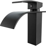 Torneira Cascata Monocomando Para Banheiro Preta De Bica Baixa - Bar-003 - Stillus Home Stillus Home