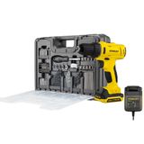 Kit Parafusadeira E Furadeira De Impacto 3/8" 12 Volts Max Íon Com 100 Acessórios + Maleta - Sch121s1ka-br- Stanley Stanley