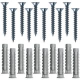 Cartela Com Buchas De Nylon Sx 6x30mm E Parafusos Cabeça Chata Com 10 Peças - 603053 - Fischer Fischer