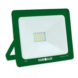 Projetor Slim Superled Verde 10 Watts Bivolt - 03280 - Ourolux Ourolux
