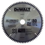 Lâmina De Serra Esquadria 10" 80 Dentes Para Alumínio E Madeira Laminada - Dw03210 - Dewalt Dewalt