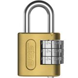 Cadeado Zamac Latonado Com Segredo 25mm - 00501 - Stam Stam