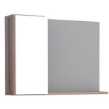 Espelheira 360 De Madeira Com Armário Tamarindo Branco - Cozimax Cozimax