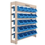 Kit Estante Gaveteiro Organizador 25/3 Azul - 93002 - Presto Presto