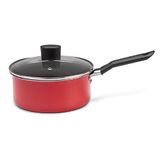 Panela Tampa Garlic Vermelho 18x8 Cm 1,75 Litros - 7001/357 - Brinox Brinox
