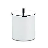 Lixeira Pp Tampa Inox Branca 18,5x23 Cm - 3400/202 - Brinox Brinox