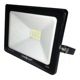 Projetor Superled Slim Preto Bivolt De 20 Watts E 6500k - 03261b - Ourolux Ourolux
