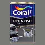 Tinta Acrílica Premium Para Piso Fosco Cinza Médio 18 Litros - Coral Coral