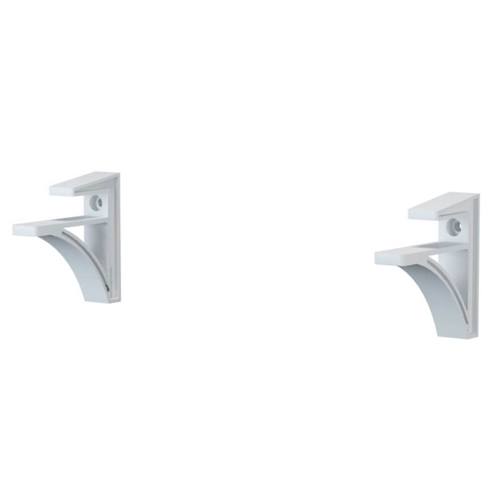 Par De Suporte Para Prateleira Belle Branco - Belle-br - Multivisão Multivisao