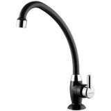Torneira De Mesa Para Cozinha Com Bica Móvel 1167 F31 Preto Cromado - 7111067 - Lorenzetti Lorenzetti