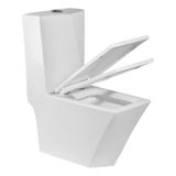 Vaso Sanitário Monobloco Esmaltado Com Caixa Acoplada E Assento Anti-ruído Branco Milão - San-002 - Stillus Home Stillus Home