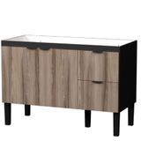 Gabinete Em Madeira Colibri Preto Com Detalhes De Tamarindo Para Pias De 1,20 Metro Com 2 Portas E 2 Gavetas - P101144 - Cozimax Cozimax